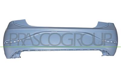REAR BUMPER-PRIMED-WITH TOW HOOK COVER-WITH CUTTING MARKS FOR PDC
