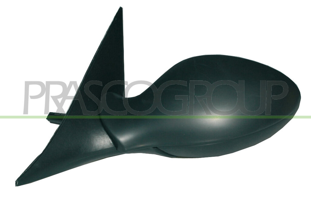 DOOR MIRROR LEFT-ELECTRIC-HEATED-PRIMED-CONVEX-BLUE