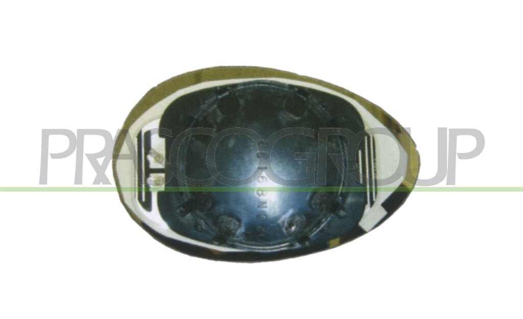 MIRROR GLASS BASE LEFT-HEATED-CONVEX-BLUE