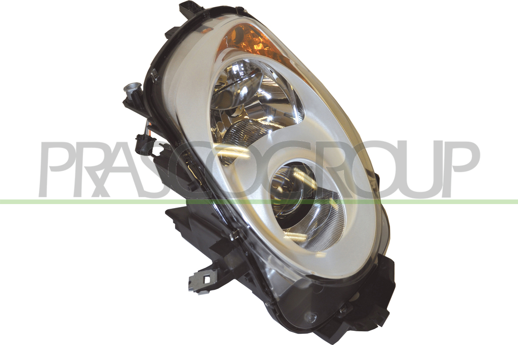 HEADLAMP LEFT H7+H7 ELECTRIC-WITH MOTOR-CHROME