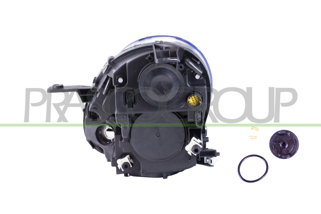PROIETTORE DESTRO H7+H1-ELETTRICO-CON MOTORE-CON LUCE DIURNA-CROMATO-LED