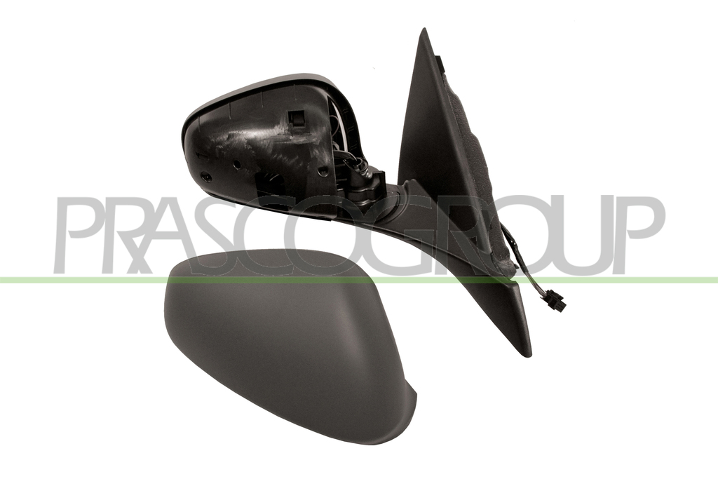 DOOR MIRROR RIGHT-ELECTRIC-HEATED-PRIMED-WITH SENSOR-CONVEX-BLUE
