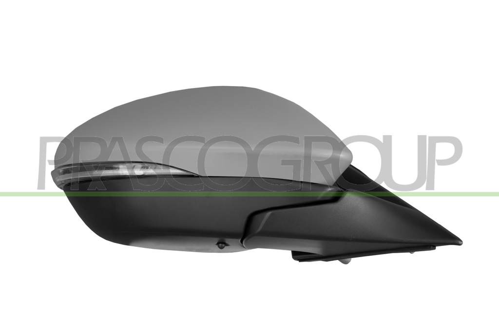 DOOR MIRROR RIGHT-ELECTRIC-PRIMED-HEATED-WITH SENSOR-WITH LAMP-CONVEX-8 PINS