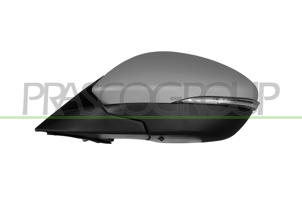 DOOR MIRROR LEFT-ELECTRIC-PRIMED-HEATED-FOLDABLE-WITH MEMORY-WITH LAMP-BLIS-CONVEX-16 PINS