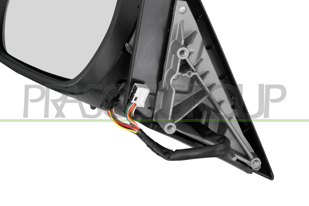 DOOR MIRROR LEFT-ELECTRIC-PRIMED-HEATED-FOLDABLE-WITH MEMORY-WITH LAMP-BLIS-CONVEX-16 PINS