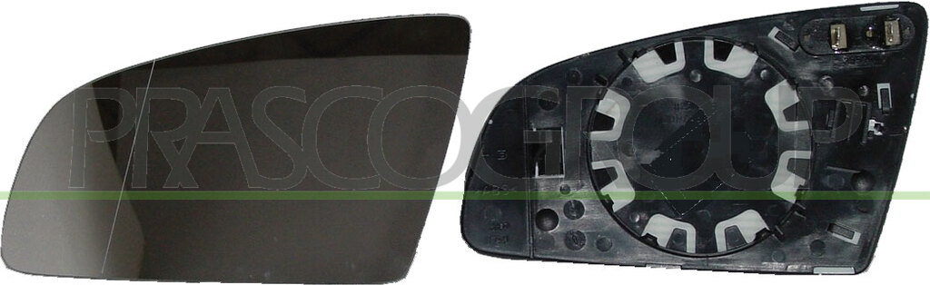 MIRROR GLASS BASE RIGHTHEATED-CONVEX-BLUE