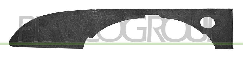 FRONT BUMPER GRILLE MOLDING LEFT-LOWER-BLACK