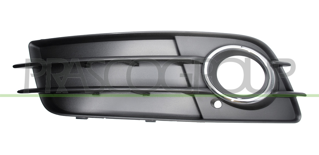 BUMPER GRILLE LEFT-BLACK-TEXTURED FINISH-WITH FOG LAMP HOLE-WITH CHROME FRAME MOD. S-LINE