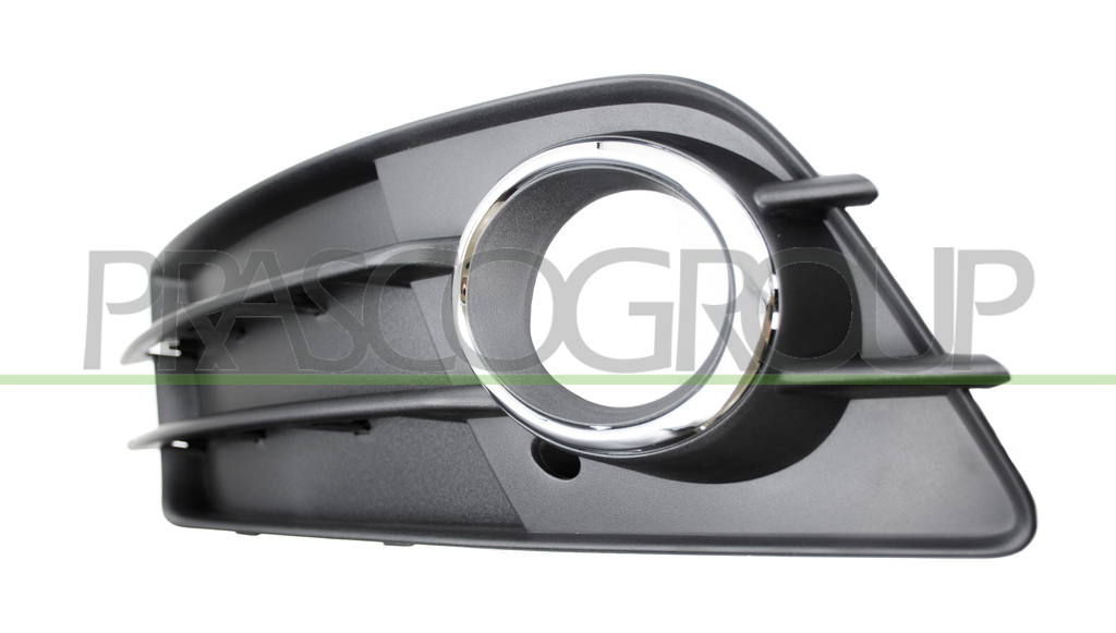 BUMPER GRILLE LEFT-BLACK-TEXTURED FINISH-WITH FOG LAMP HOLE-WITH CHROME FRAME MOD. S-LINE