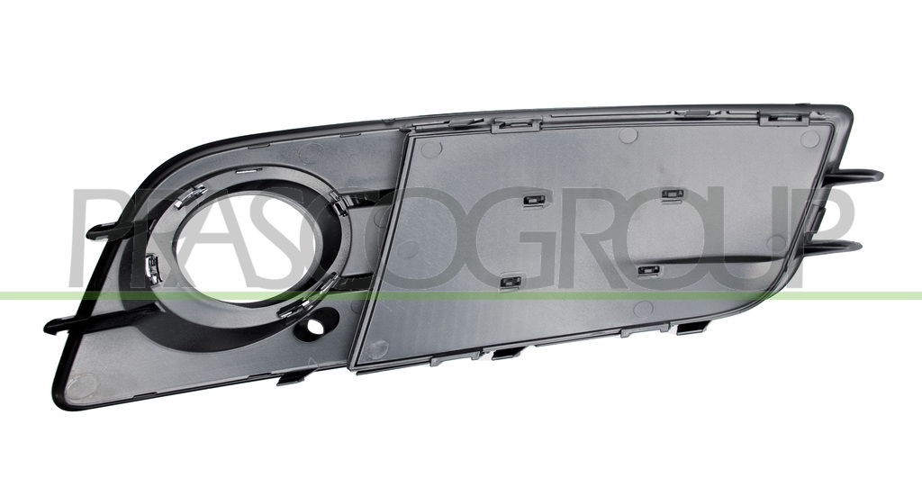 BUMPER GRILLE LEFT-BLACK-TEXTURED FINISH-WITH FOG LAMP HOLE-WITH CHROME FRAME MOD. S-LINE