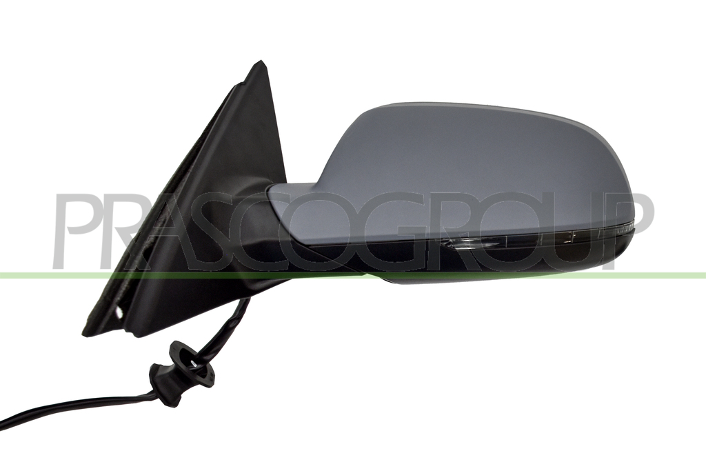 DOOR MIRROR LEFT-ELECTRIC-PRIMED-HEATED-WITH LAMP-WITH BLIS-ASPHERICAL-10 PINS