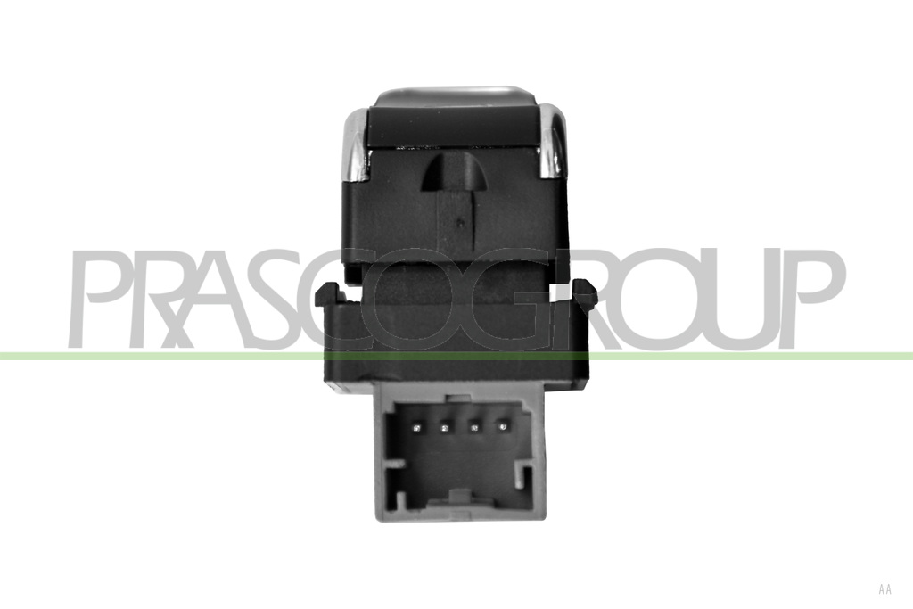 INTERRUTTORE ALZACRISTALLO NERO/BORDO CROMATO-PORTA ANTERIORE DESTRA/PORTA POSTERIORE DESTRA-SINISTRA-4 PINS