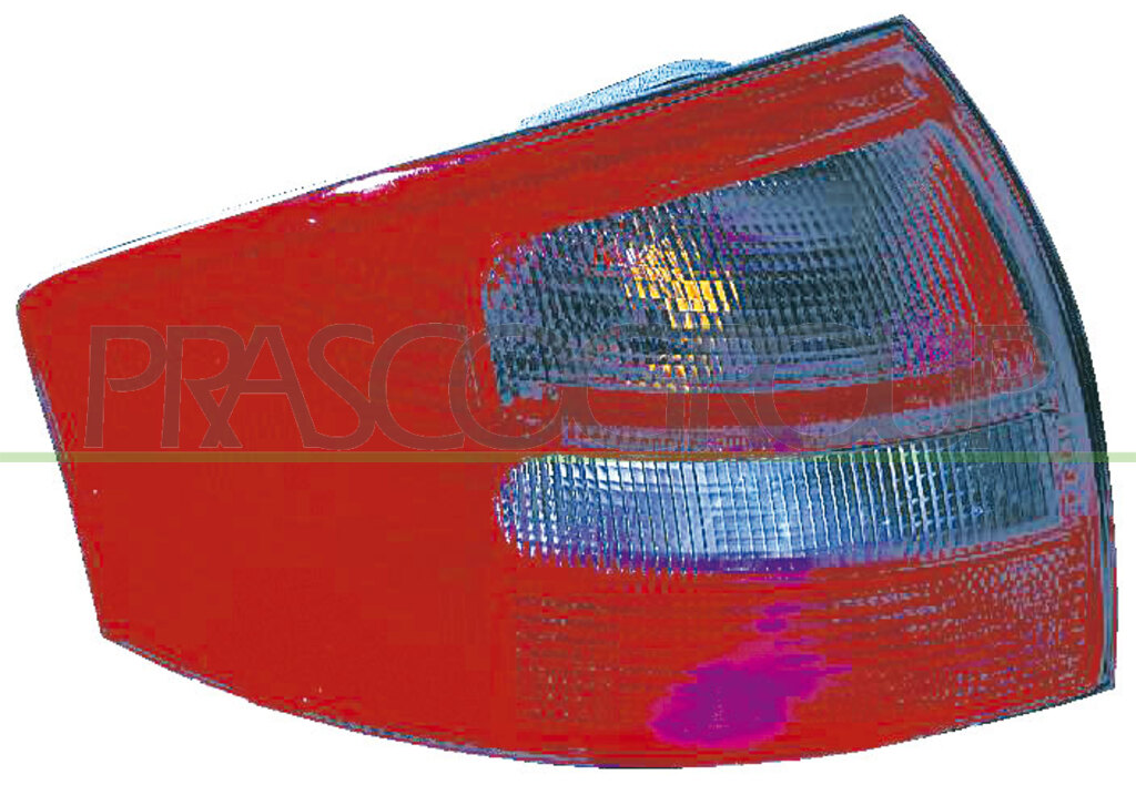 RUECKLEUCHTE LINKS-OHNE FASSUNG-ROT-WEISS-4 TUERIG MOD. 97 > 99
