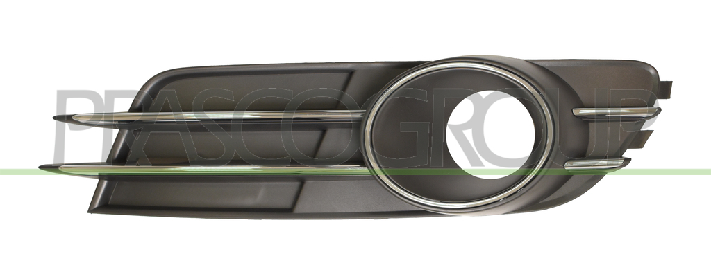 GRILLE DROITE NOIRE DE PARE-CHOCS-AVEC SIEGES ANTIBROUILLARD-AVEC MOULURE CHROMEE