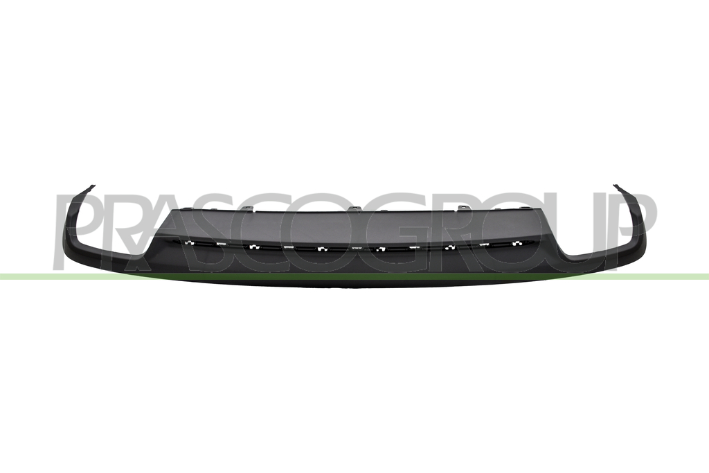 REAR BUMPER SPOILER-BLACK-TEXTURED FINISH-WITH DOUBLE HOLE FOR EXHAUST