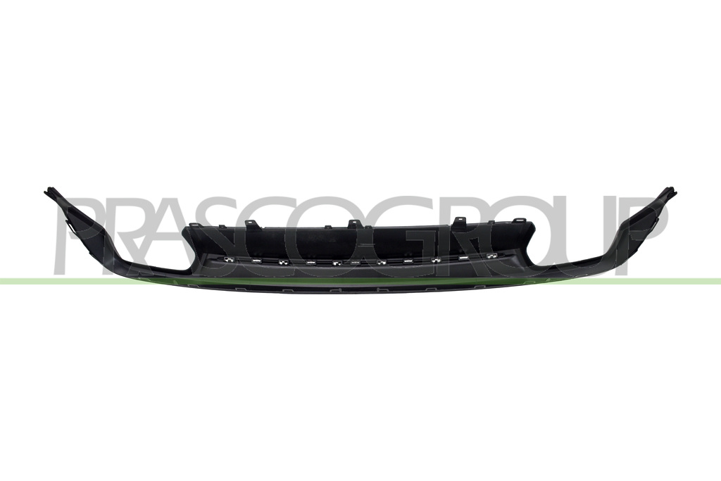 REAR BUMPER SPOILER-BLACK-TEXTURED FINISH-WITH DOUBLE HOLE FOR EXHAUST