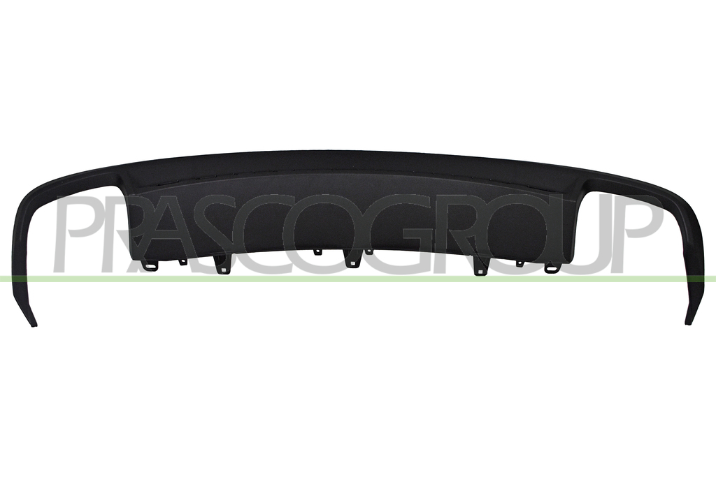 REAR BUMPER SPOILER-BLACK-TEXTURED FINISH-WITH DOUBLE HOLE FOR EXHAUST