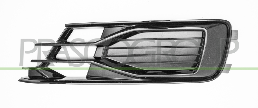 BUMPER GRILLE LEFT-BLACK-GLOSSY-WITHOUT FOG LAMP HOLE