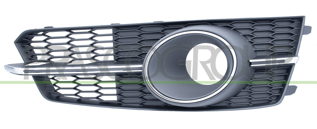 GRILLE DROITE NOIRE DE PARE-CHOCS-AVEC SIEGES ANTIBROUILLARD-AVEC CADRE ET MOULURE CHROMEE MOD. S-LINE