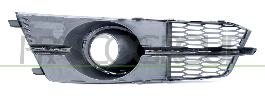 GRILLE DROITE NOIRE DE PARE-CHOCS-AVEC SIEGES ANTIBROUILLARD-AVEC CADRE ET MOULURE CHROMEE MOD. S-LINE