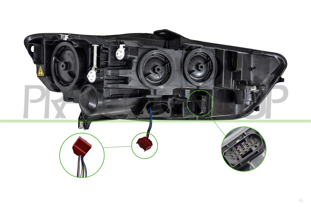 HEADLAMP LEFT-D5S/H7-ELECTRIC-WITH MOTOR-WITH STATIC CORNERING LAMP-WITH DAY RUNNING LIGHT-LED-HELLA TYPE
