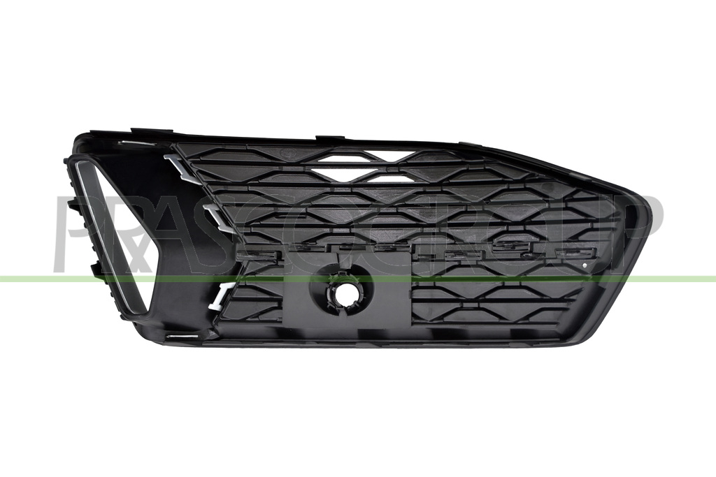 REJILLA DERECHA PARACHOQUES DELANTERO-NEGRA-GRANULADA-CON MOLDURA PLATEADA MOD. SPORT