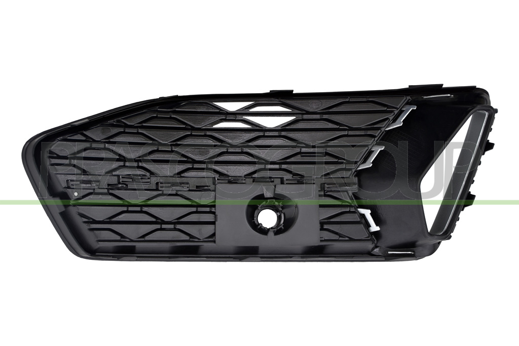 GRILLE DROITE DE PARE-CHOCS-AVANT-NOIRE-STRUCTUREE-AVEC MOULURE NOIRE-BRILLANTE MOD. SPORT 