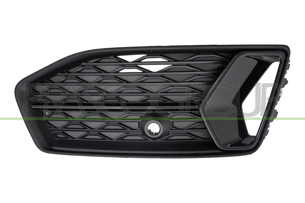 GRILLE GAUCHE DE PARE-CHOCS-AVANT-NOIRE-STRUCTUREE-AVEC MOULURE NOIRE-BRILLANTE MOD. SPORT 