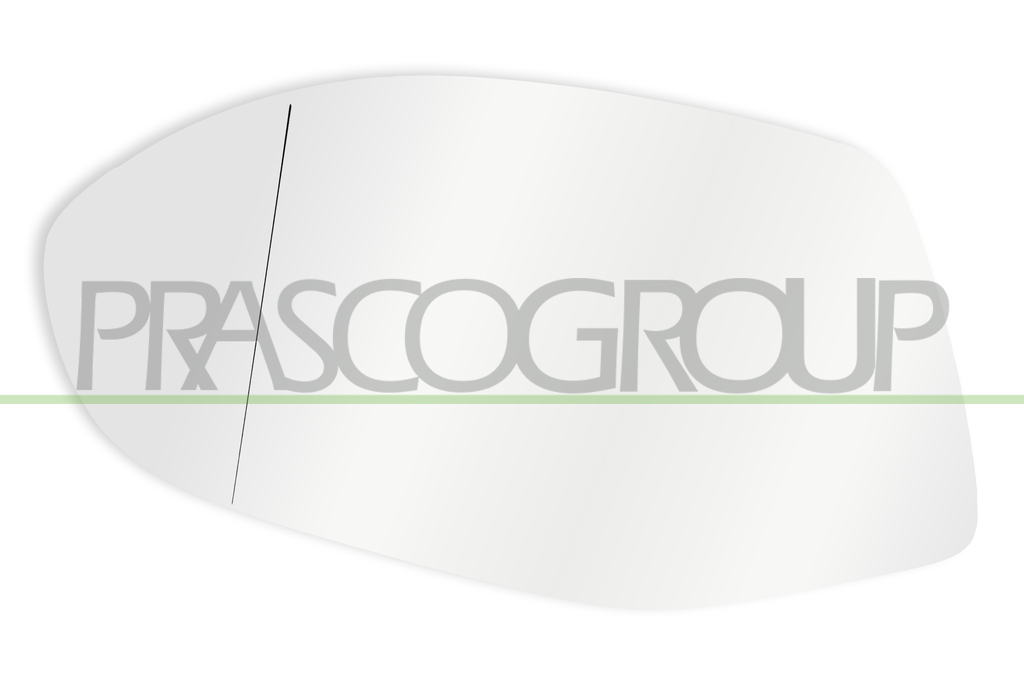 MIRROR GLASS BASE LEFT-ASPHERICAL-HEATED-CHROME