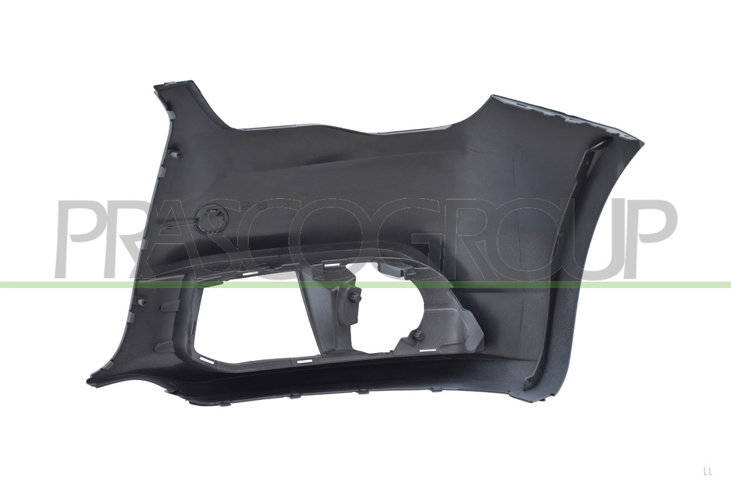 FRONT BUMPER RIGHT-PRIMED-WITH TOW HOOK COVER-WITH CUTTING MARKS FOR PDC AND HEADLAMP WASHERS