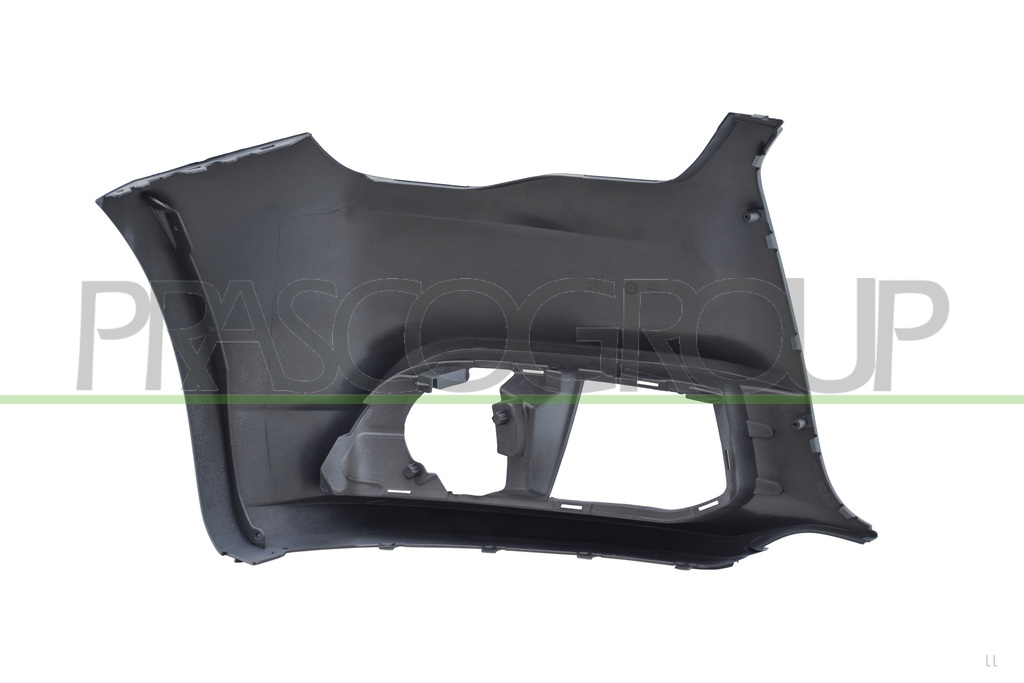 FRONT BUMPER LEFT-PRIMED-WITH CUTTING MARKS FOR PDC AND HEADLAMP WASHERS