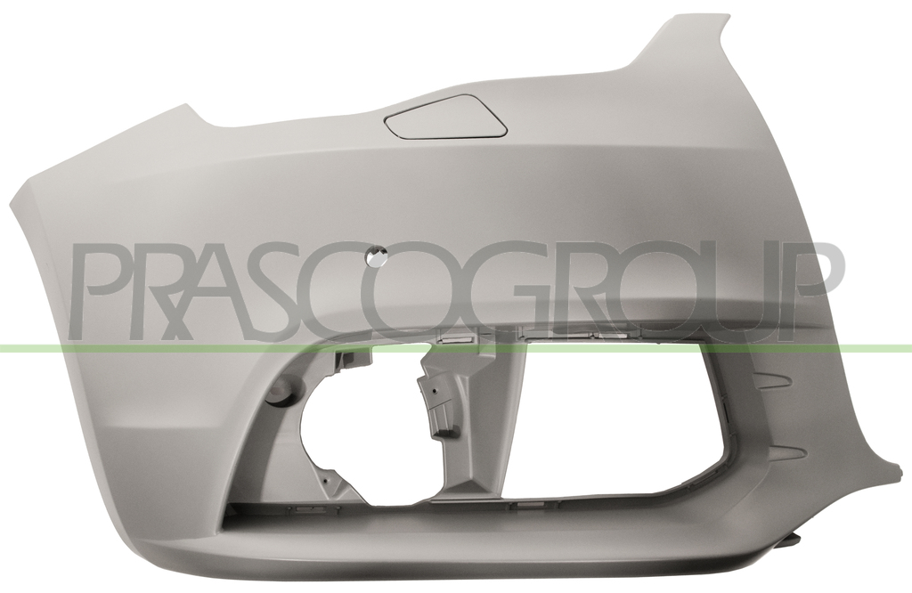 FRONT BUMPER RIGHT-PRIMED-WITH TOW HOOK COVER-WITH HEADLAMP WASHER AND COVER-WITH PDC+SENSOR HOLDER