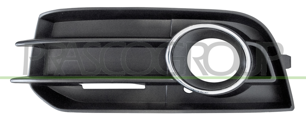 GRILLE GAUCHE NOIRE DE PARE-CHOCS-AVEC SIEGE ANTIBROUILLARD-AVEC CADRE CHROME'