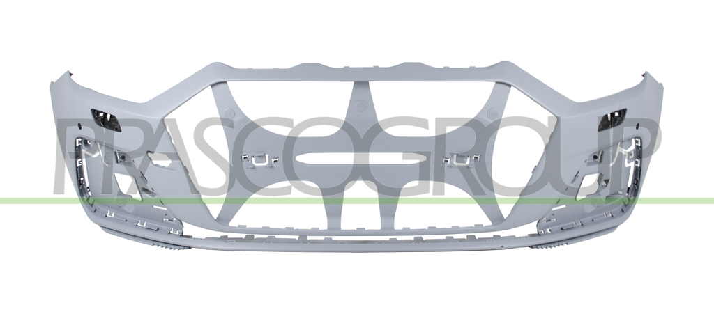 FRONT BUMPER-PRIMED-WITH PDC+SENSOR HOLDERS-WITH HEADLAMP WASHER HOLES+SENSOR HOLDERS-WITH CUTTING MARKS FOR PARK ASSIST