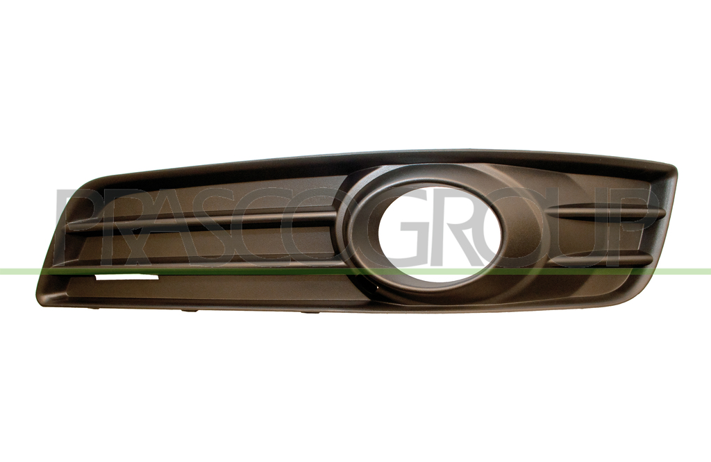 BUMPER GRILLE LEFT-BLACK-WITH FOG LAMP HOLES
