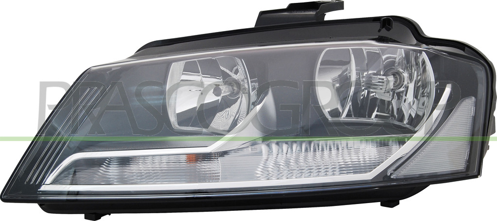 HEADLAMP RIGHT H7+H7 ELECTRIC-WITH MOTOR