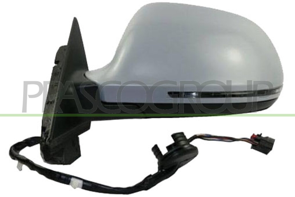 DOOR MIRROR LEFT-ELECTRIC-HEATED-PRIMED-WITH LAMP-ASPHERICAL-CHROME MOD. 5 DOOR-16H8P MOD. 08 > 10