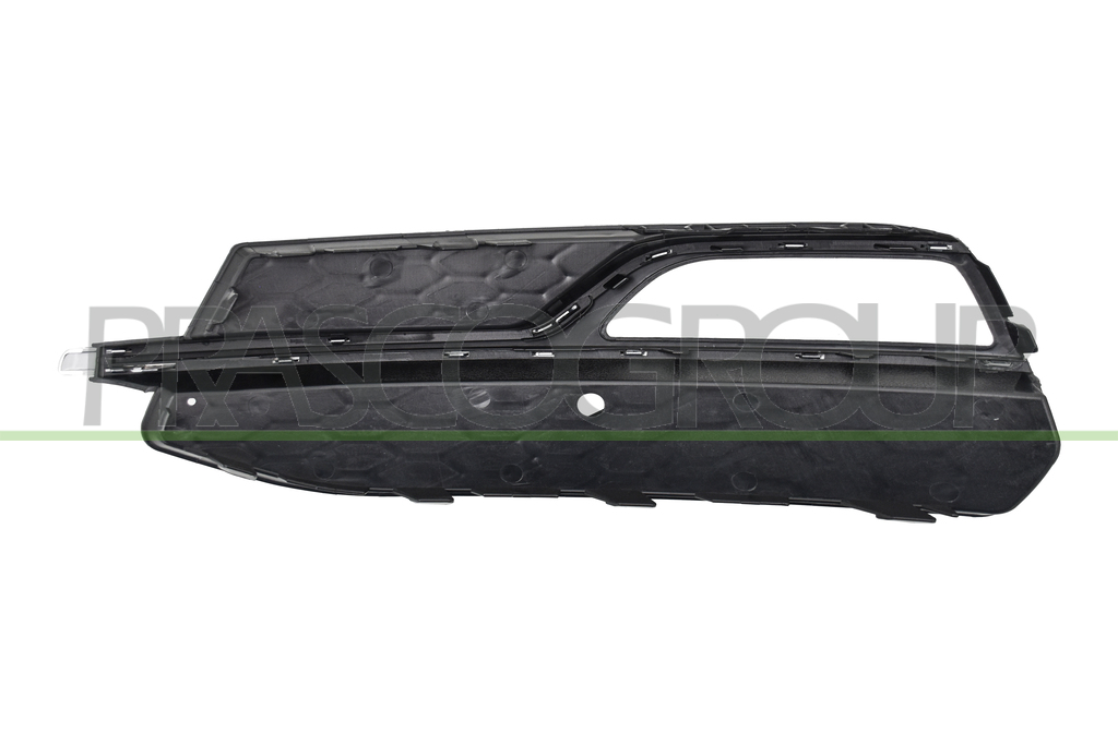 GRILLE DROITE DE PARE-CHOCS-AVANT-NOIRE-AVEC SIEGES ANTIBROUILLARD-AVEC MOULURE ARGENT MOD. S-LINE