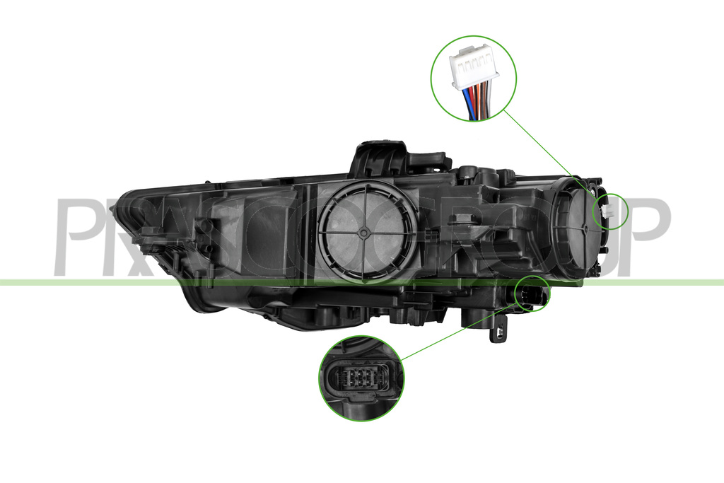 PROIETTORE DESTRO-XENON-D5S-ELETTRICO-CON MOTORE-CON LUCE DIURNA-LED-VERSIONE A.L.