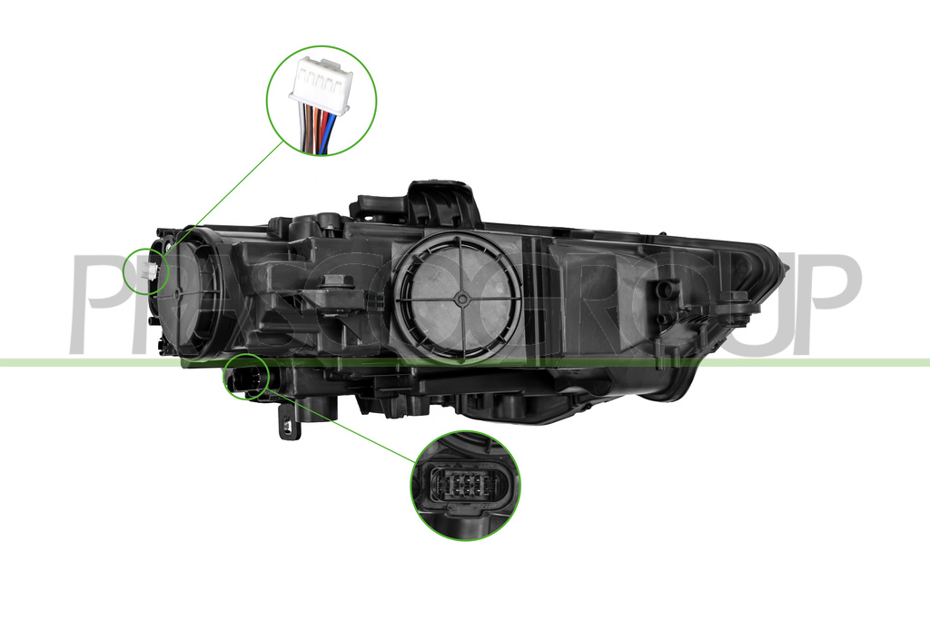 PROIETTORE SINISTRO-XENON-D5S-ELETTRICO-CON MOTORE-CON LUCE DIURNA-LED-VERSIONE A.L.