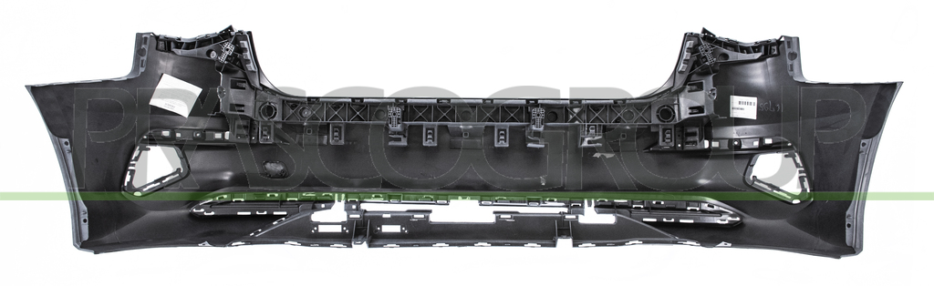 REAR BUMPER-PRIMED-WITH TOW HOOK COVER-WITH CUTTING MARKS FOR PDC AND PARK ASSIST