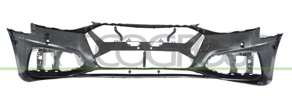FRONT BUMPER-PRIMED-WITH PDC+SENSOR HOLDERS-WITH PARK ASSIST HOLES-WITH HEADLAMP WASHER CUTTING MARKS