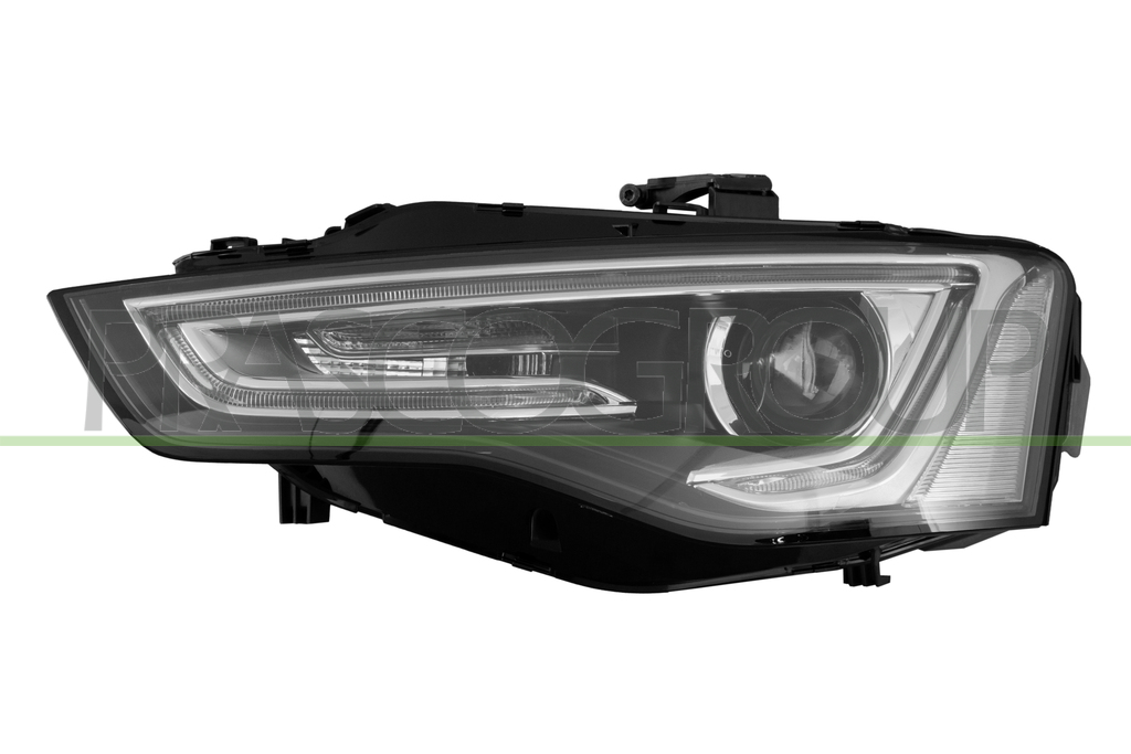 PROIETTORE SINISTRO HID/D3S-ELETTRICO-CON MOTORE-CON LUCE DIURNA-LED MOD. 13 >