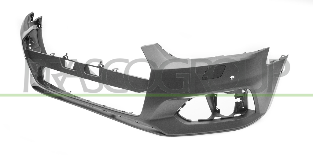 FRONT BUMPER-PRIMED-WITH HEADLAMP WASHER HOLES+WASHER COVER-WITH PDC AND PARK ASSIST HOLES+SENSOR HOLDERS