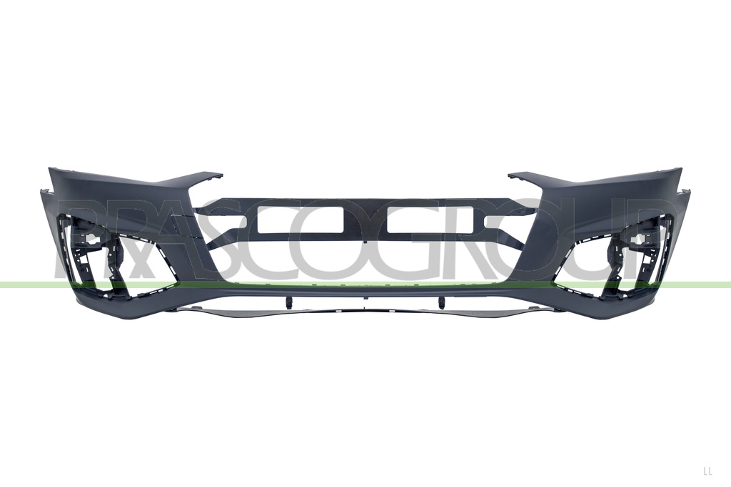 FRONT BUMPER-PRIMED-WITH PDC+SENSOR HOLDERS-WITH TOW HOOK COVER-WITH CUTTING MARKS FOR HEADLAMP WASHERS MOD. S-LINE
