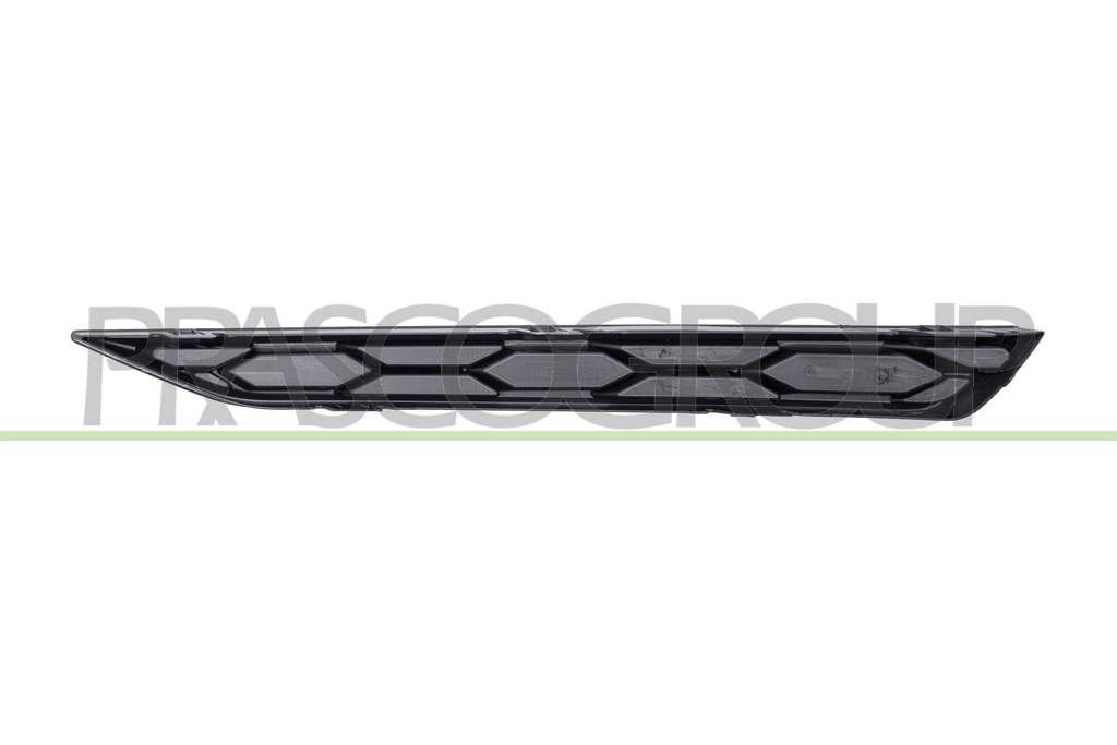FRONT BUMPER GRILLE RIGHT-LOWER-BLACK-GLOSSY