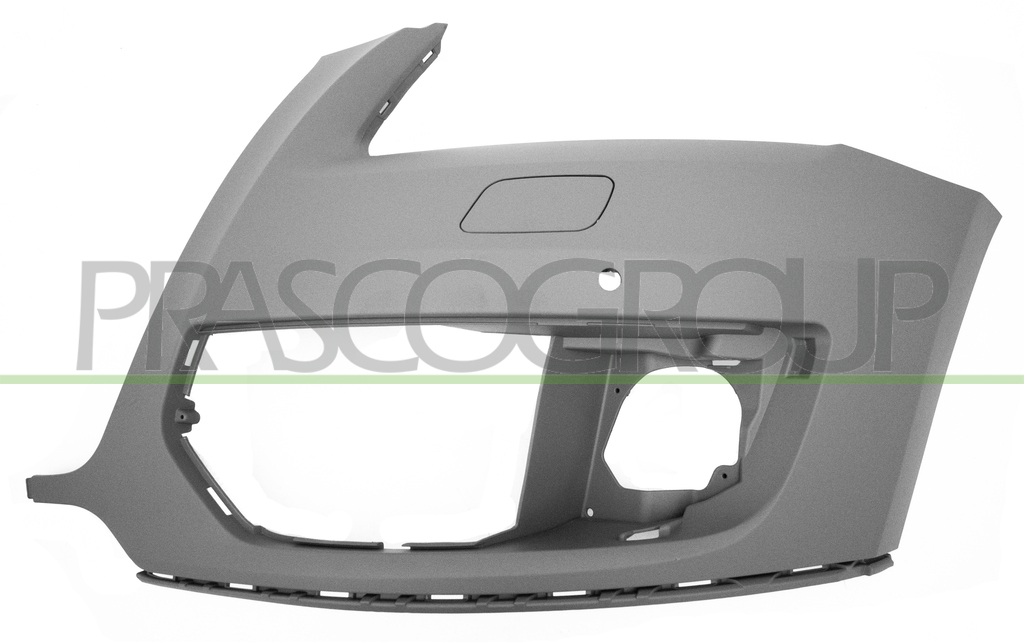 FRONT BUMPER LEFT-PRIMED-WITH HEADLAMP WASHER AND COVER-WITH PDC+SENSOR HOLDER