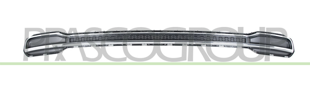 GRIGLIA SPOILER PARAURTI POSTERIORE-CENTRALE-NERA-CON CORNICE CROMATA