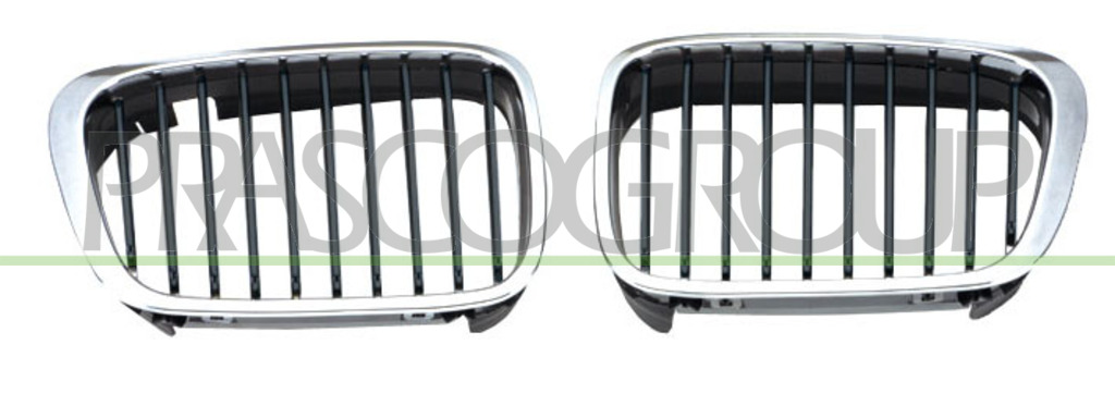 RADIATOR GRILLE RIGHT-CHROME-BLACK