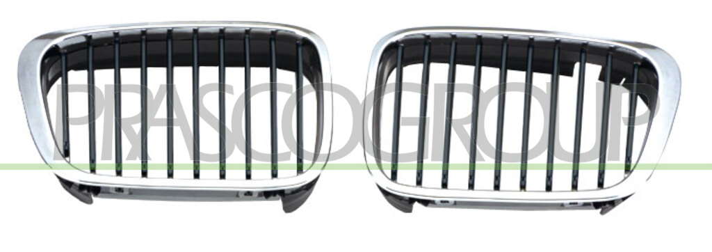 RADIATOR GRILLE LEFT-CHROME-BLACK